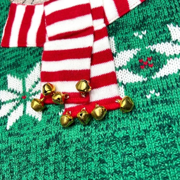 •🎄|•’MEOWY’ CHRISTMAS•| Real Jingle Bells Kitty Cat Holiday Sweater - Picture 5 of 12